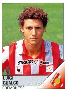 Sticker Luigi Gualco - Calciatori 1995-1996 n. 66 - Panini