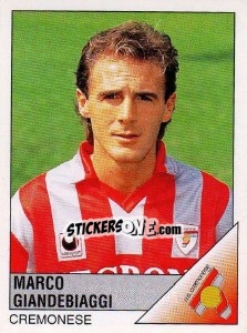 Sticker Marco Giandebiaggi - Calciatori 1995-1996 n. 67 - Panini