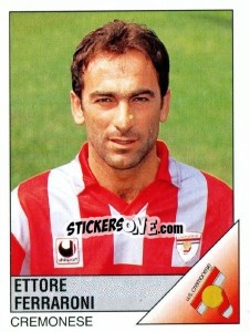 Sticker Ettore Ferraroni - Calciatori 1995-1996 - Panini