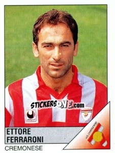 Sticker Ettore Ferraroni - Calciatori 1995-1996 n. 68 - Panini