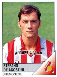 Cromo Stefano De Agostini - Calciatori 1995-1996 - Panini