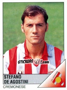 Sticker Stefano De Agostini - Calciatori 1995-1996 n. 71 - Panini