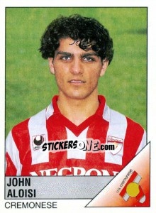 Sticker John Aloisi - Calciatori 1995-1996 n. 72 - Panini