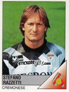 Sticker Stefano Razzetti - Calciatori 1995-1996 - Panini