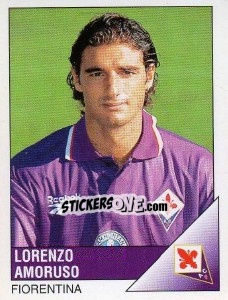 Sticker Lorenzo Amoruso - Calciatori 1995-1996 n. 83 - Panini