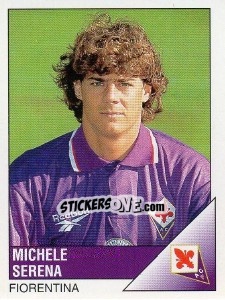 Sticker Michele Serena - Calciatori 1995-1996 - Panini