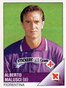 Sticker Alberto Malusci - Calciatori 1995-1996 - Panini