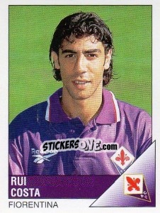 Sticker Rui Costa - Calciatori 1995-1996 - Panini