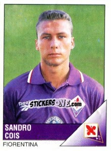 Sticker Sandro Cois - Calciatori 1995-1996 n. 90 - Panini