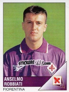 Sticker Anselmo Robbiati - Calciatori 1995-1996 - Panini