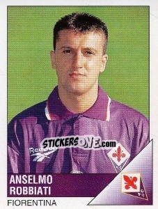 Sticker Anselmo Robbiati - Calciatori 1995-1996 n. 91 - Panini