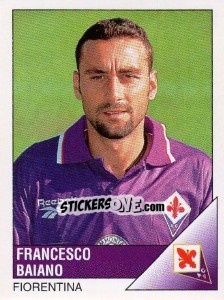 Sticker Francesco Baiano - Calciatori 1995-1996 n. 93 - Panini