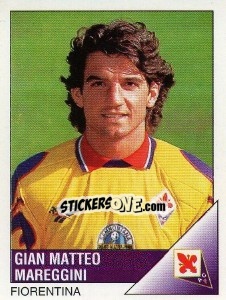 Sticker Gian Matteo Mareggini - Calciatori 1995-1996 n. 95 - Panini