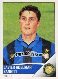 Figurina Javer Adelmar Zanetti - Calciatori 1995-1996 - Panini