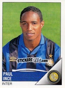 Figurina Paul Ince - Calciatori 1995-1996 - Panini