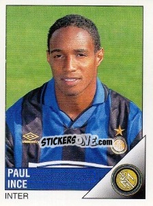 Sticker Paul Ince - Calciatori 1995-1996 n. 106 - Panini