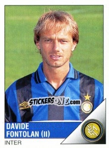 Sticker Davide Fontolan - Calciatori 1995-1996 - Panini