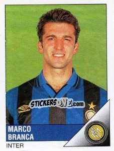 Figurina Marco Branca - Calciatori 1995-1996 n. 111 - Panini