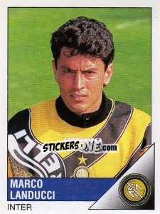 Sticker Marco Landucci - Calciatori 1995-1996 n. 114 - Panini