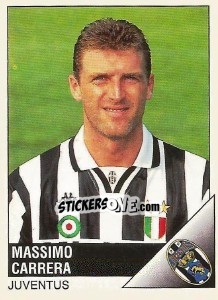 Sticker Massimo Carrera - Calciatori 1995-1996 n. 121 - Panini