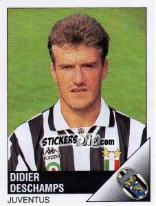 Sticker Didier Deschamps - Calciatori 1995-1996 n. 126 - Panini