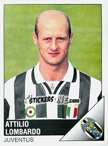 Sticker Attilio Lombardo - Calciatori 1995-1996 n. 129 - Panini