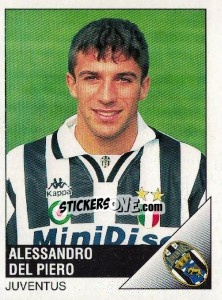 Sticker Alessandro Del Piero - Calciatori 1995-1996 n. 131 - Panini