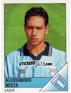 Figurina Alessandro Nesta - Calciatori 1995-1996 - Panini