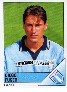 Sticker Diego Fuser - Calciatori 1995-1996 n. 143 - Panini