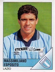 Figurina Massimiliano Esposito - Calciatori 1995-1996 - Panini
