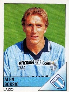 Figurina Alen Boksic - Calciatori 1995-1996 - Panini