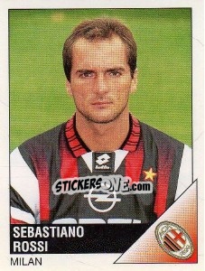 Sticker Sebastiano Rossi - Calciatori 1995-1996 n. 156 - Panini