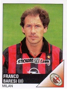 Sticker Franco Baresi - Calciatori 1995-1996 n. 159 - Panini