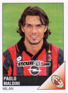 Sticker Paolo Maldini - Calciatori 1995-1996 - Panini