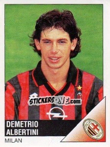 Figurina Demetrio Albertini - Calciatori 1995-1996 - Panini