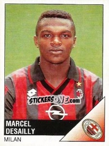 Sticker Marcel Desailly - Calciatori 1995-1996 n. 163 - Panini