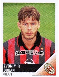 Sticker Zvonimir Boban - Calciatori 1995-1996 n. 164 - Panini