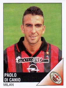 Sticker Paolo Di Canio - Calciatori 1995-1996 n. 165 - Panini