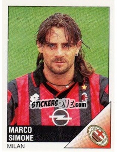 Sticker Marco Simone - Calciatori 1995-1996 n. 169 - Panini