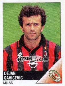 Sticker Dejan Savicevic - Calciatori 1995-1996 n. 170 - Panini