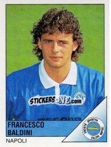 Sticker Francesco Baldini - Calciatori 1995-1996 n. 176 - Panini