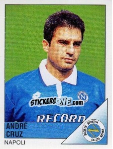 Sticker Andrè Cruz - Calciatori 1995-1996 n. 178 - Panini