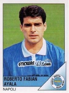Sticker Roberto Fabian Ayala - Calciatori 1995-1996 n. 179 - Panini
