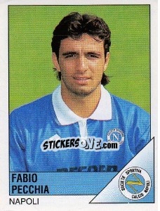 Sticker Fabio Pecchia - Calciatori 1995-1996 n. 183 - Panini
