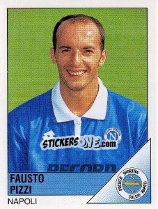 Sticker Fausto Pizzi - Calciatori 1995-1996 n. 185 - Panini