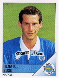 Sticker Renato Buso - Calciatori 1995-1996 n. 186 - Panini
