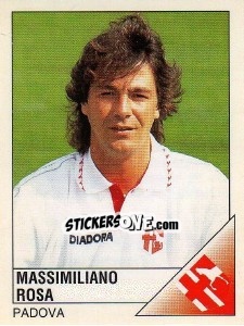 Sticker Massimiliano Rosa - Calciatori 1995-1996 - Panini