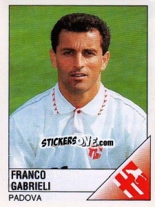 Sticker Franco Gabrielli - Calciatori 1995-1996 - Panini