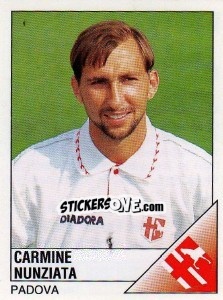 Sticker Carmine Nunziata - Calciatori 1995-1996 n. 202 - Panini
