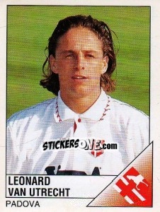 Sticker Leonard Van Utrecht - Calciatori 1995-1996 - Panini